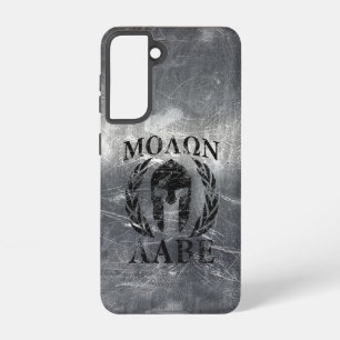 Molon Labe Spartan Helmet Laurels Samsung Galaxy Case