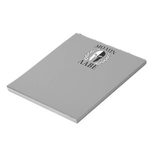 Molon Labe Spartan Mask Armour Laurels Monochrome Notepad