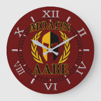 Molon Labe Spartan Mask Laurels Burgundy Dial