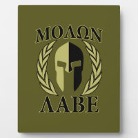 Molon Labe Spartan Mask Laurels Olive Green