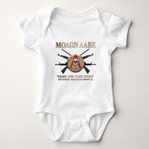 Molon Labe - Spartan Shield Baby Bodysuit