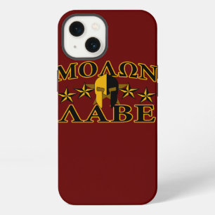 Molon Labe Spartan Warrior 5 stars Burgundy iPhone 13 Case