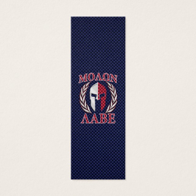 Molon Labe Spartan Warrior Carbon Fibre Print (Front)