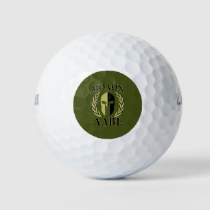 Molon Labe Spartan Warrior Laurels Golf Balls