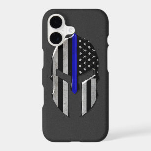 Molon Labe Thin Blue Line Helmet