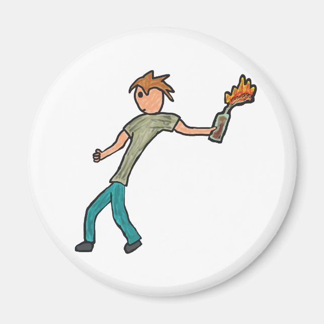Molotov Cocktail Magnet (Front)