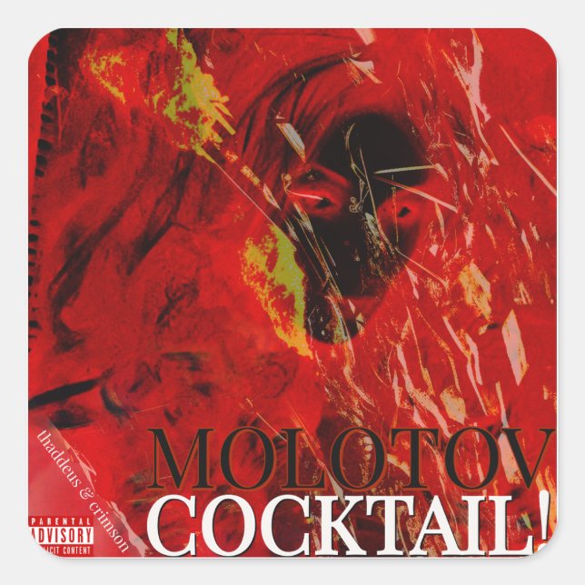 MOLOTOV COCKTAiL! Square Sticker (Front)