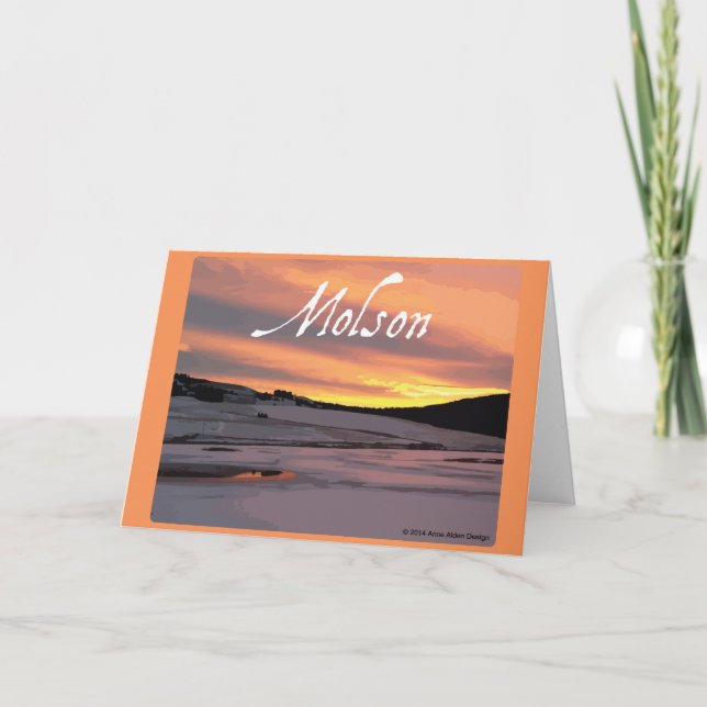 Molson Lake Sunrise Card (Front)