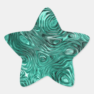 Molten Aqua print sticker star