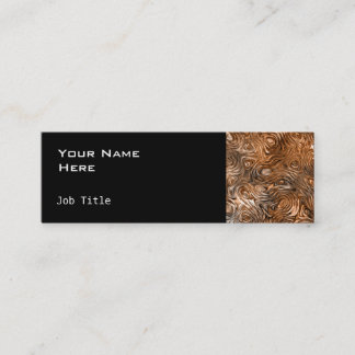 Molten "Copper" business card side skinny black