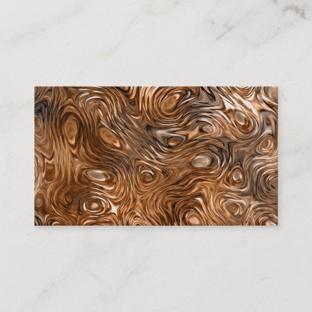 Molten "Copper" print business card black (Front)