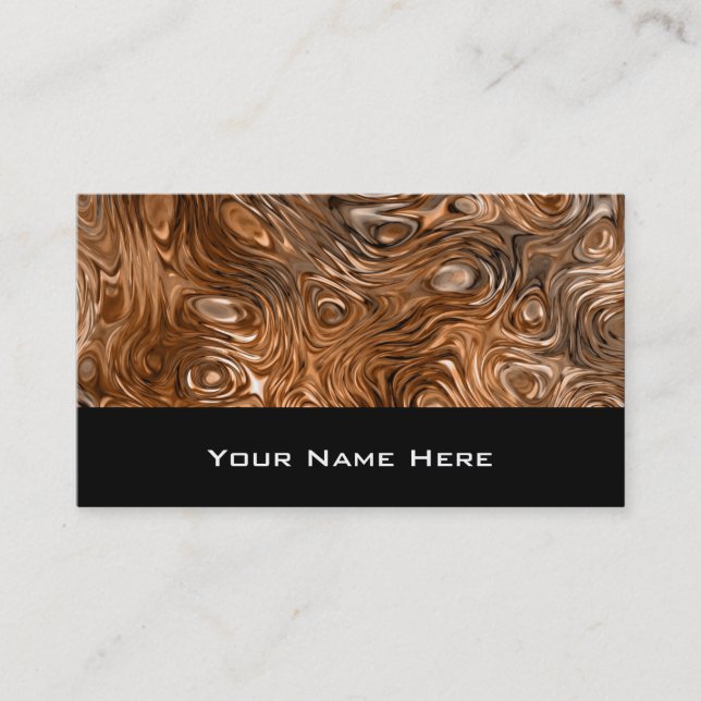 Molten "Copper" print business card black (Front)