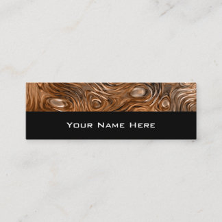 Molten "Copper" print business card skinny black
