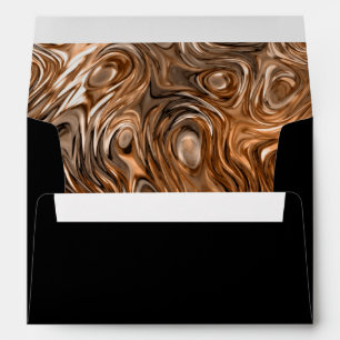 Molten "Copper" print envelope A7 black