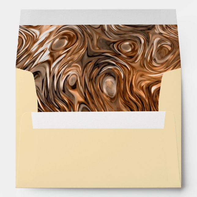 Molten "Copper" print envelope A7 cream (Back (Bottom))