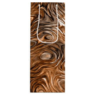 Molten "Copper" print gift bag wine