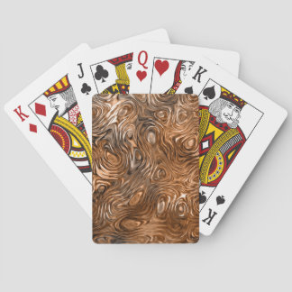 Molten "Copper" print playing cards