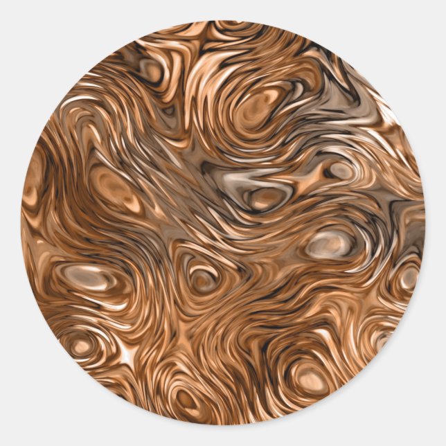 Molten "Copper" print sticker round (Front)