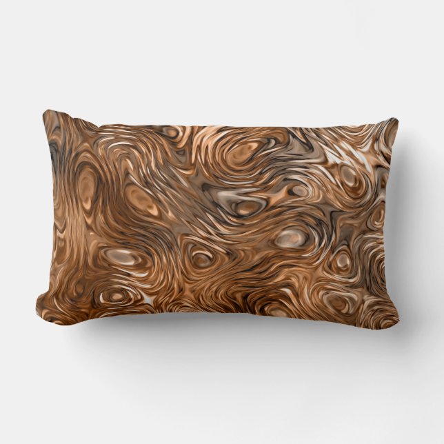 Molten "Copper" print throw pillow lumbar (Front)