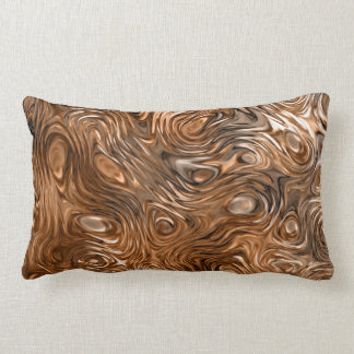 Molten "Copper" print throw pillow lumbar