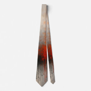 Molten Energy Abstract Pattern Tie
