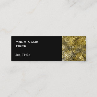 Molten "Gold" business card side skinny black