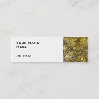 Molten "Gold" business card side skinny white