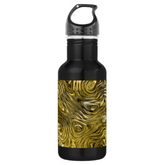 Molten "Gold" print aluminium black 532 Ml Water Bottle