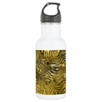 Molten "Gold" print aluminium white 532 Ml Water Bottle