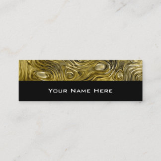 Molten "Gold" print business card skinny black