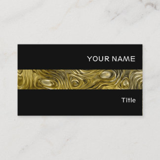 Molten"Gold" print business card stripe black