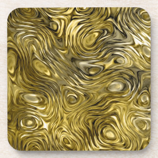 Molten "Gold" print coaster set