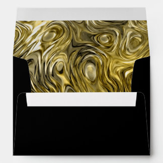 Molten "Gold" print envelope A7 black