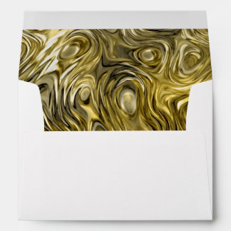Molten "Gold" print envelope A7 white