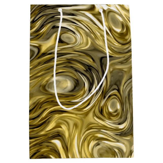 Molten "Gold" print gift bag medium (Front)