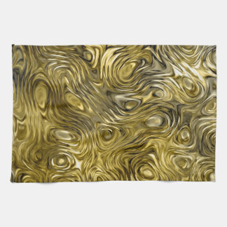 Molten "Gold" print kitchen towel