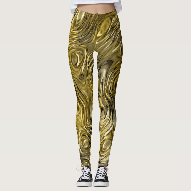 Molten "Gold" print leggings (Front)