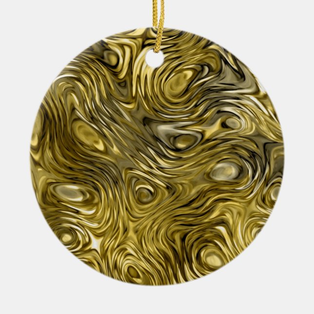 Molten "Gold" print ornament circle (Front)