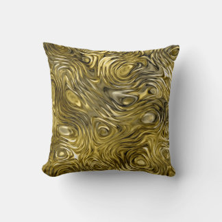 Molten "Gold" print throw pillow square