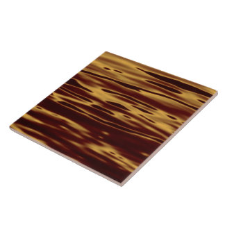 Molten Gold Ripple Effect Tile