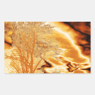 Molten Gold Trees sticker