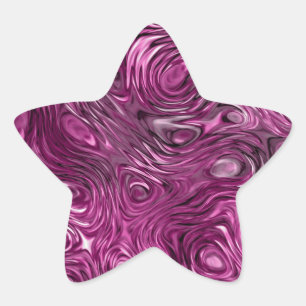 Molten Hot Pink print sticker star