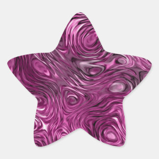 Molten Hot Pink print sticker star