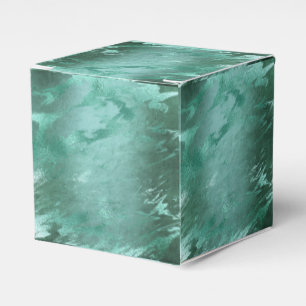 Molten Jade Emerald Green Luxury Marble Favour Box