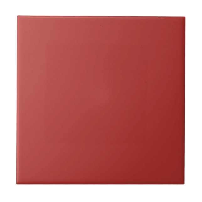 Molten Lava Dark Red Solid Colour Print Tile (Front)
