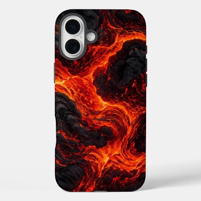 Molten Lava Flow Abstract Pattern Case-Mate iPhone Case (Back)