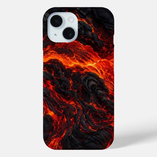 Molten Lava Flow | Volcanic Fire Texture Case-Mate iPhone Case (Back)