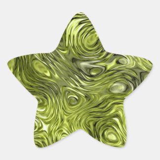 Molten Lime print sticker star