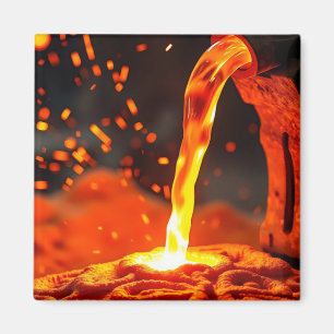 molten metal flowing magnet