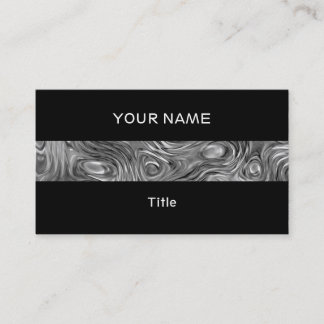 Molten print business card stripe black back